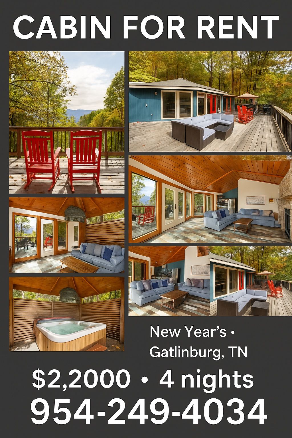 🏡 Cabaña disponible — ¡Año Nuevo en Gatlinburg!
