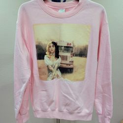 Melanie Martinez School Bus Girls Sweatshirt Size Small Pink
