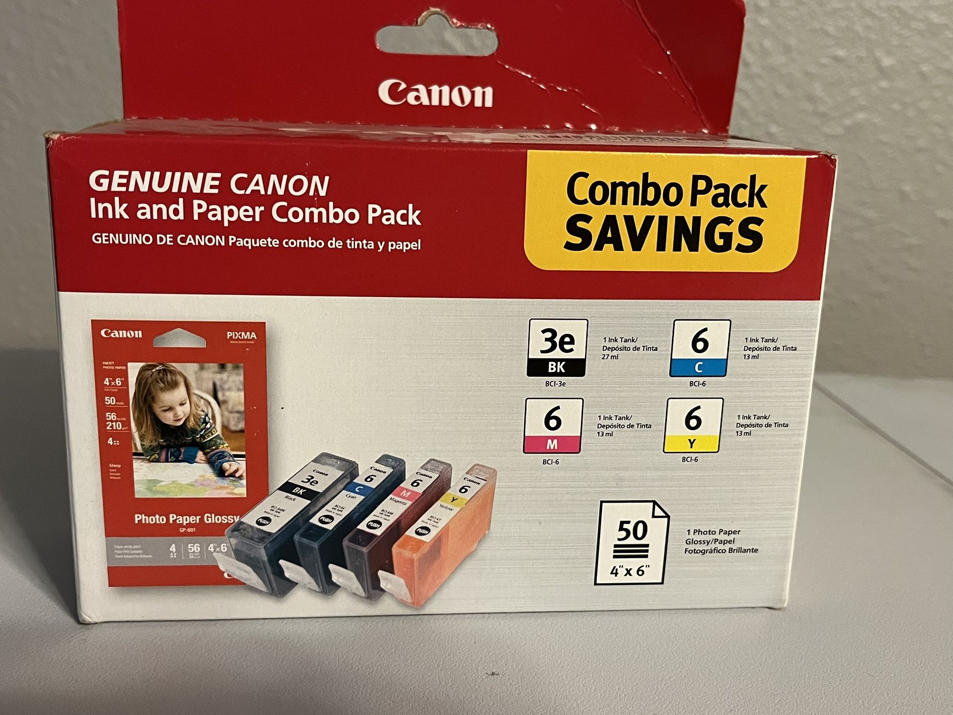 New Canon Ink And Paper Combo Pack
