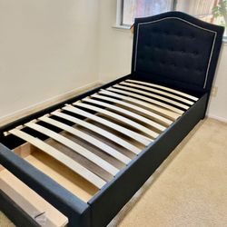 Cama Twin, Individual Con Colchon Buena Calidad 