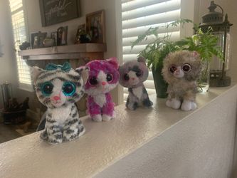 4 pack of beanie boos cats