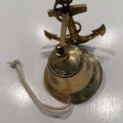 Brass Bell With Anchor 