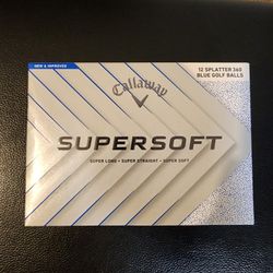 Callaway 2025 Supersoft Balls Blue Splatter