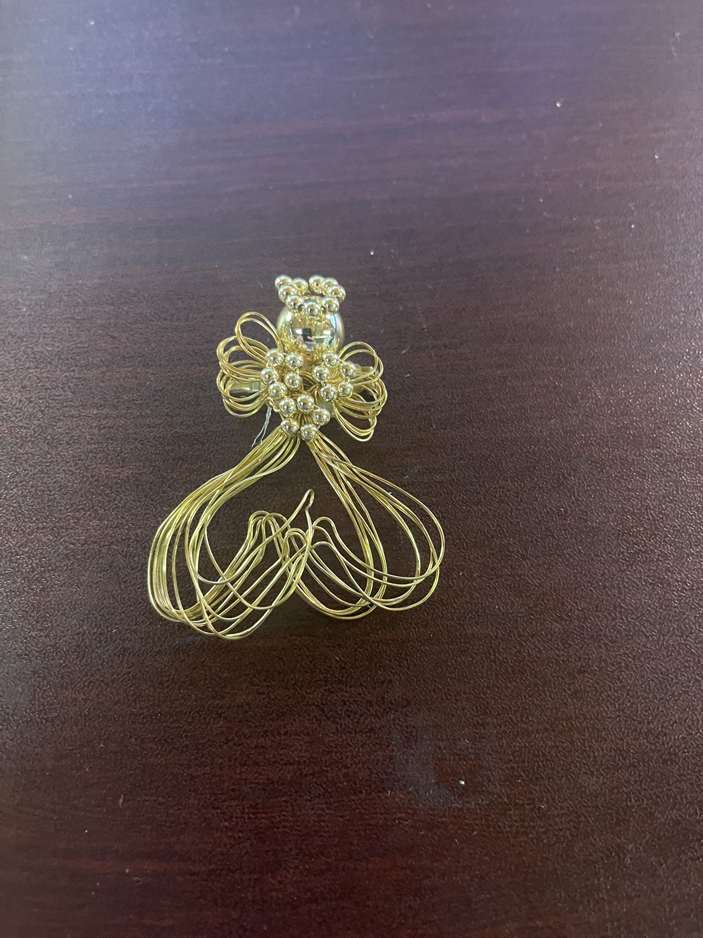 Gold Wire Angel Brooch β $3