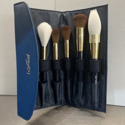 Lafeel Premium Airlight Sofe Face Makeup Brushes 5 Piece Set With Bag