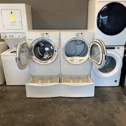 WHIRLPOOL XL CAPACITY WASHER DRYER ELECTRIC SET 