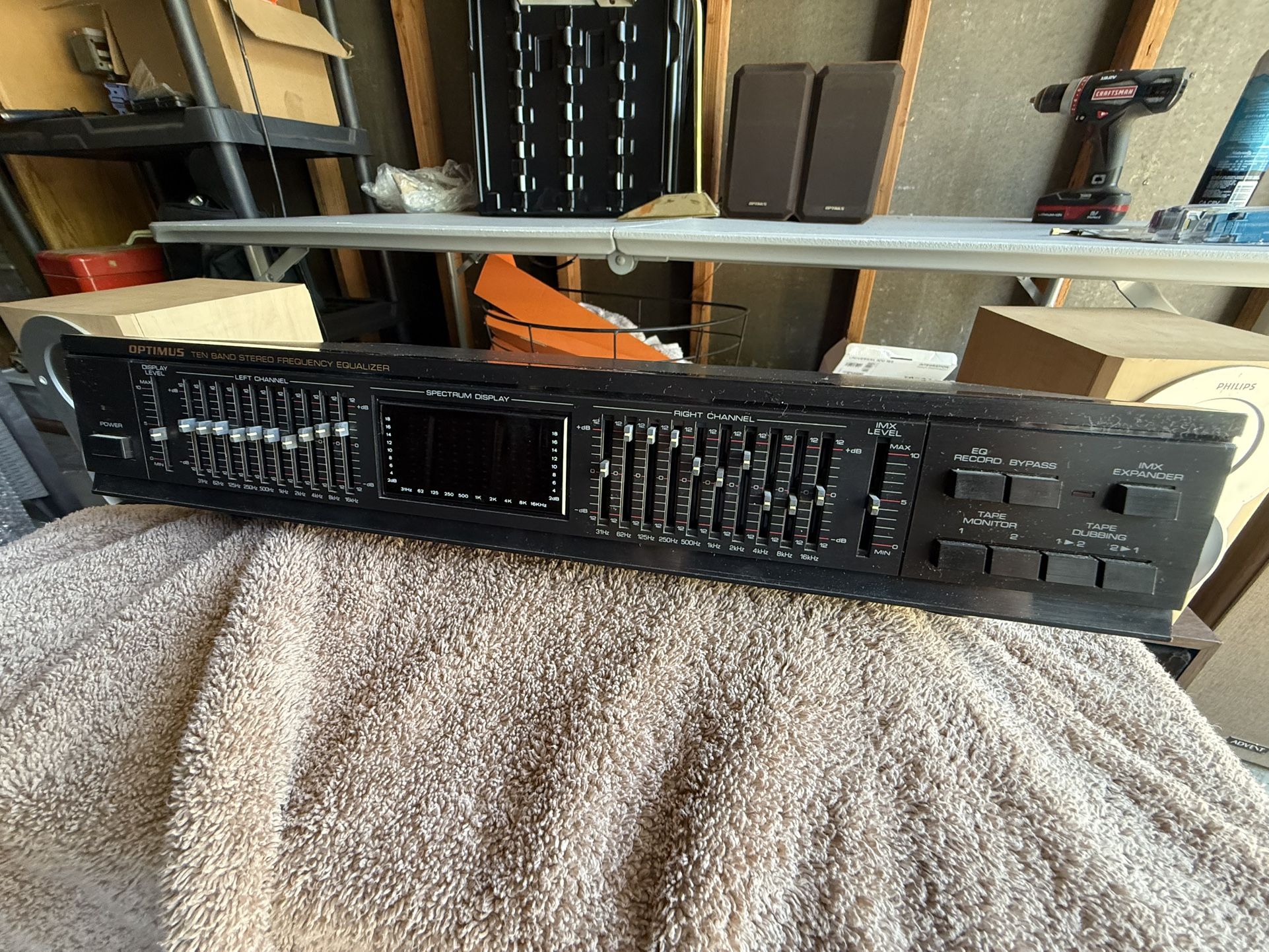 Optimus Frequency Spectrum Stereo 10 Band Equalizer 31-2025