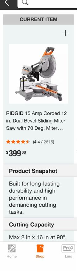 Miter saw Ridgid
