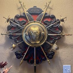 Large Antique Double Headed Eagle Crest 