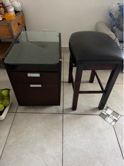 Chair and drawer