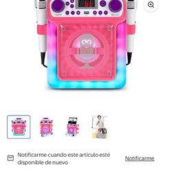 Singing Machine Mini Karaoke Groove Rosa 