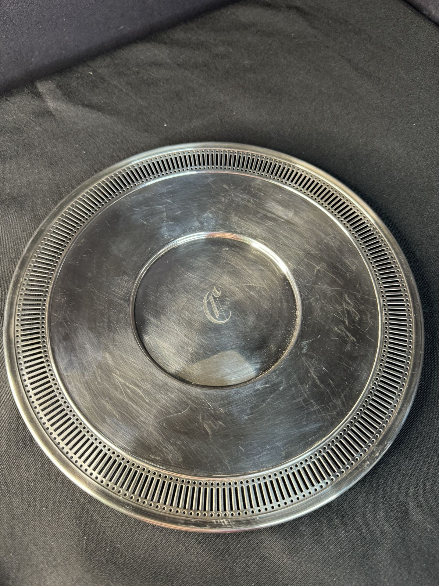 Vintage GORHAM Y1098 Silver Plate Dish 10.5"