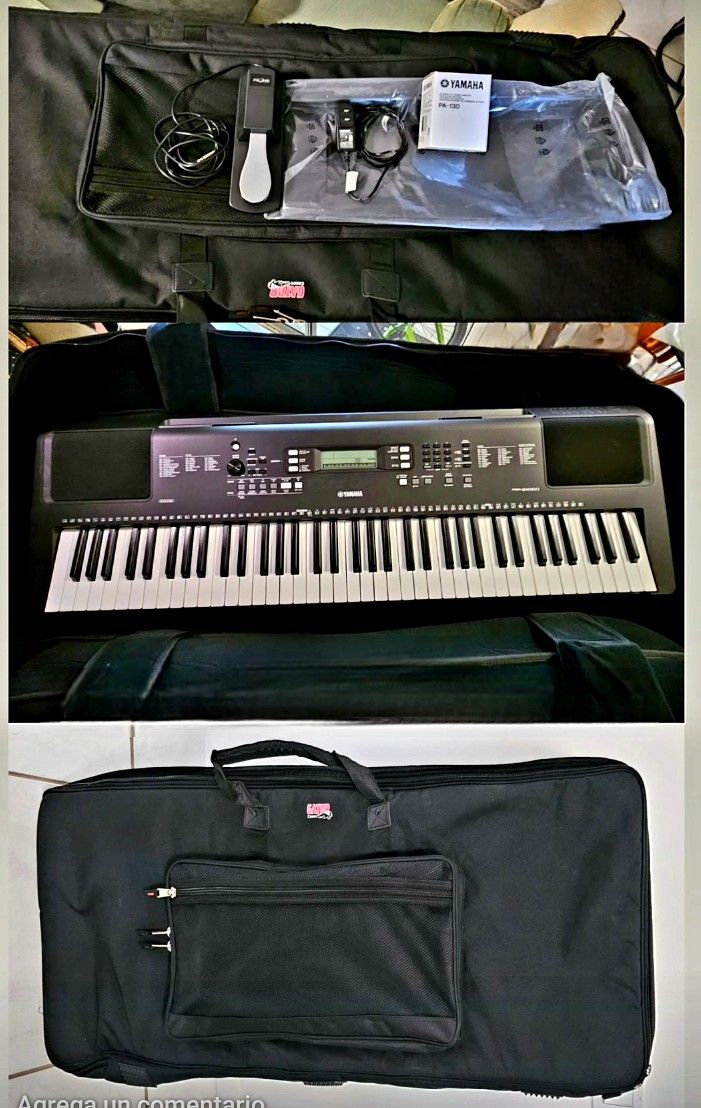 Yamaha PSR-EW310 Key,
Sustain Pedal and Soft Case
Gator Like New! Como NUEVO!