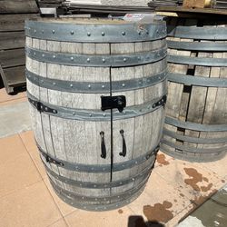 Wine Barrel Bar liquor cabinet