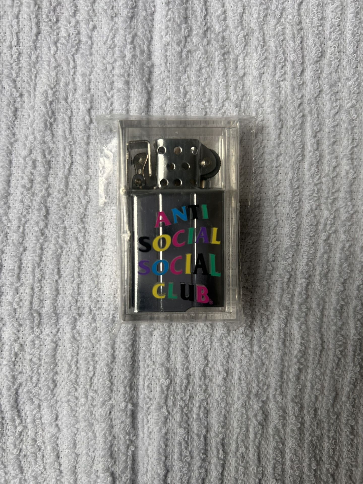 CLEAR ANTI SOCIAL SOCIAL CLUB ZIPPO