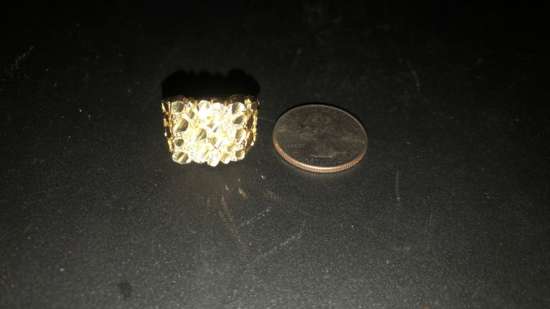 Gold Nugget Ring