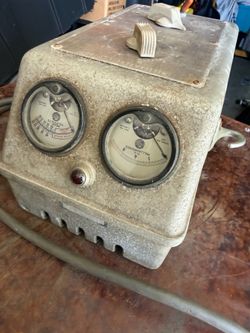 Vintage voltage meter