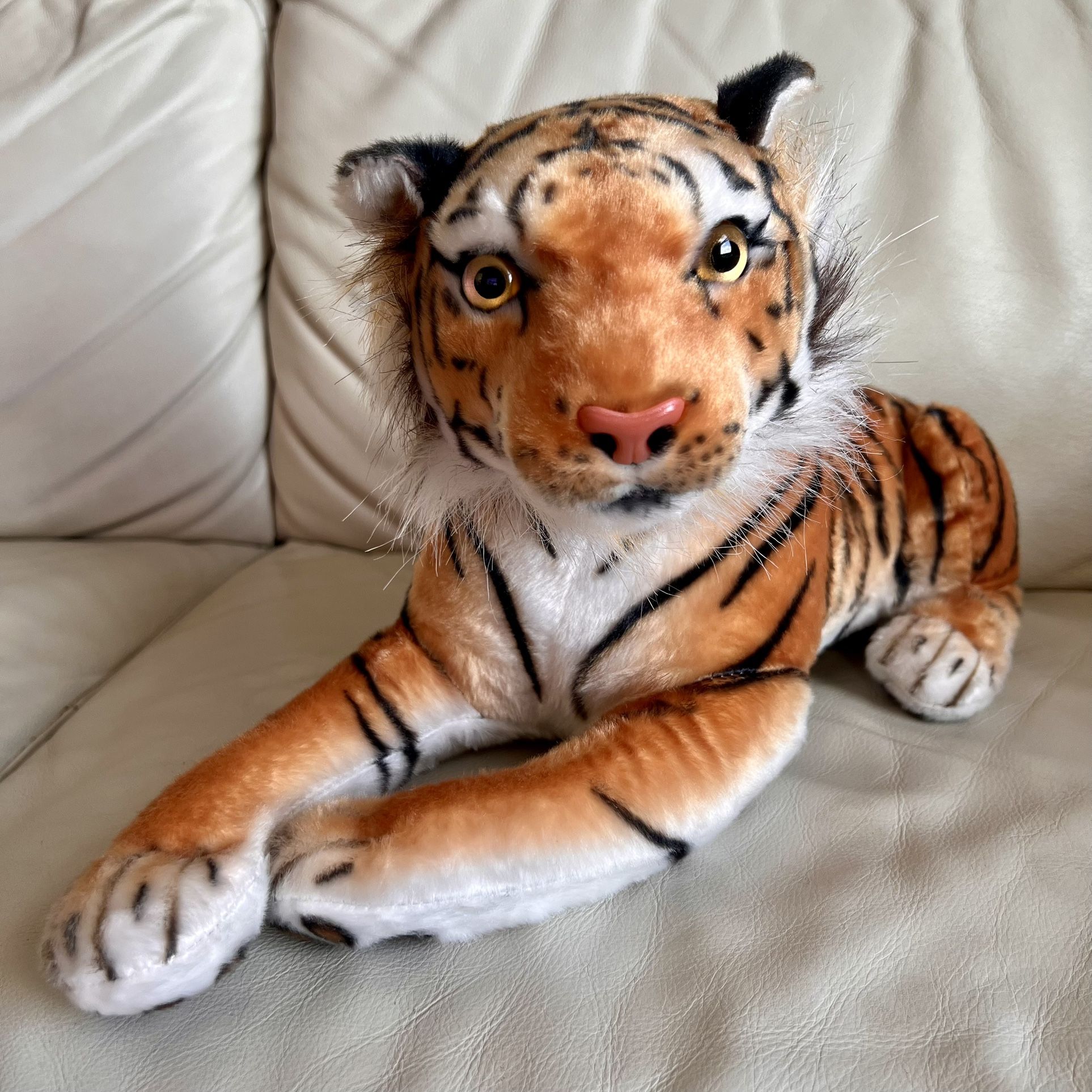 Realistic Tiger Stuffed Animal Plush Toy 18 Tiger Tale Toys
