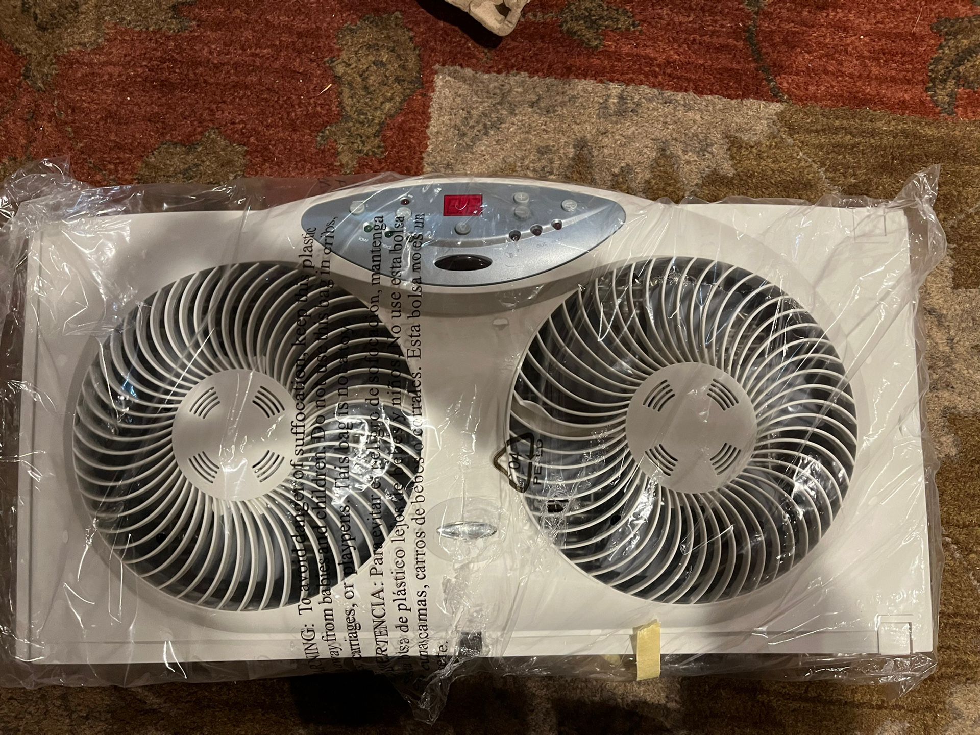 Bionaire Window Fan with Twin 8.5Inch Reversible Airflow Blades and