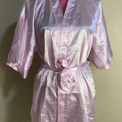 Pink Silky Robe women’s Small