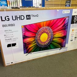 86” LG UR80 4K UHD Smart Tv