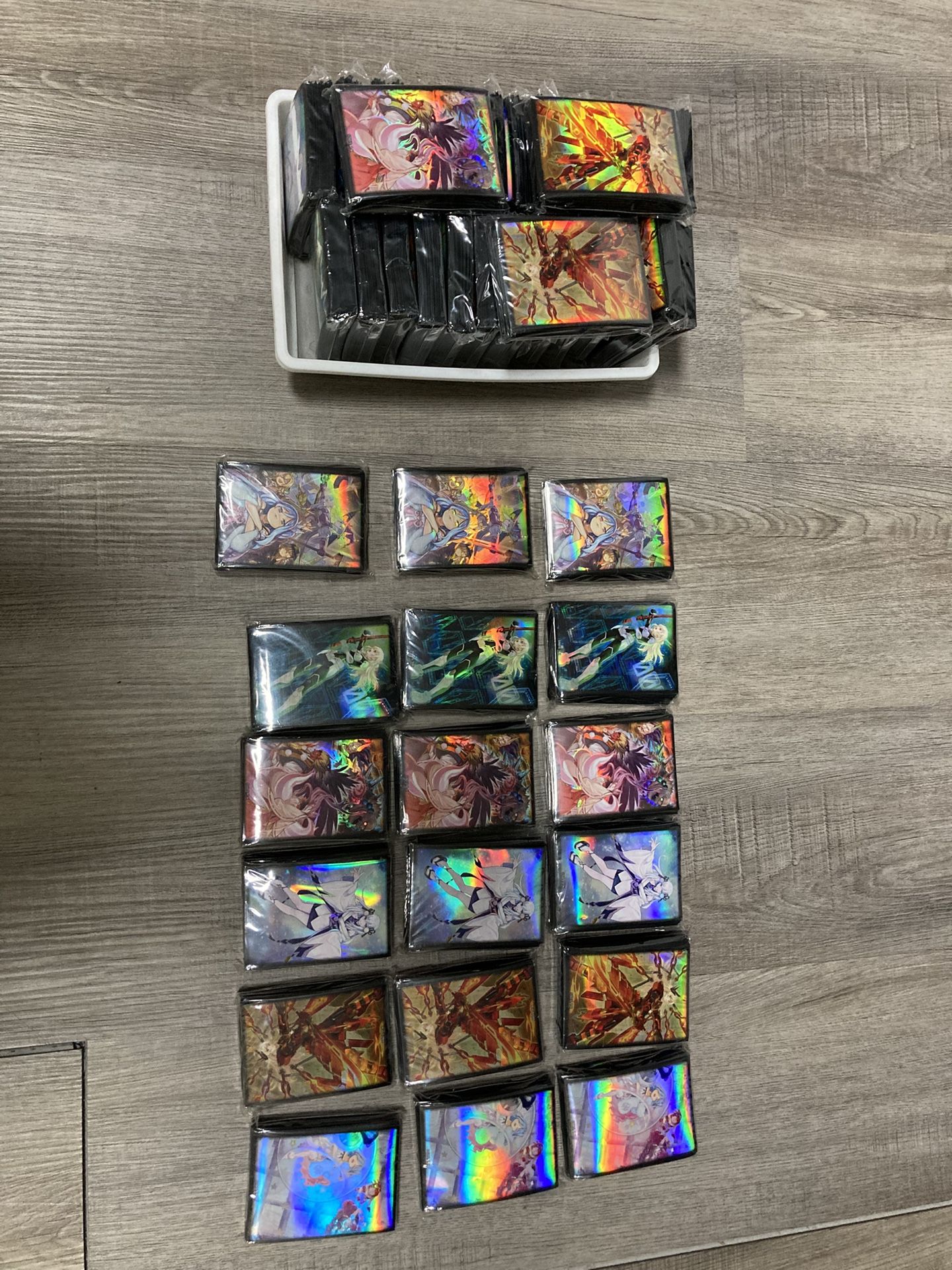 45 packs of Yu-Gi-Oh sleeve protectors, magnificent maven’s new