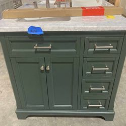 36in Bathroom Vanity With Top And Faucet