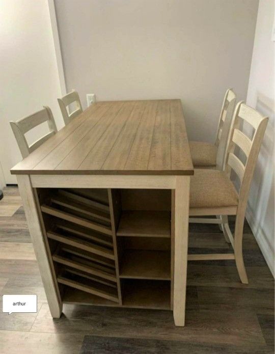 Counter Height Dining Table and 4 Barstools skempton Dining Roomhome