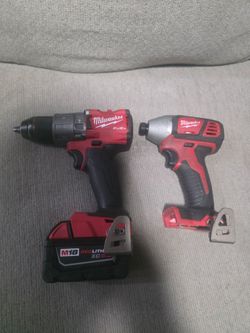 Milwaukee fuel impact drill and hammer drill