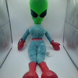 Alien Fresh Jerky Plush Area 51 Pin Up Green Plush in Catsuit & Boots 18” W/Tags