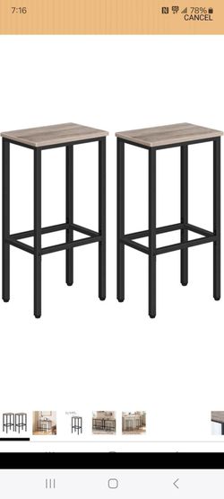 Set of 2 bar stools new in box pick up in pomona $40