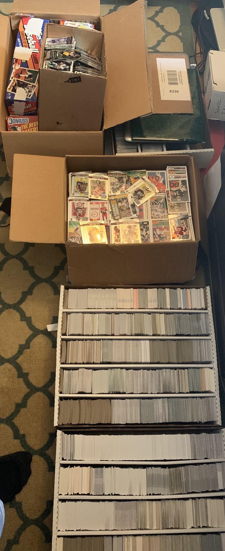 15,000 + Football and Baseball Cards