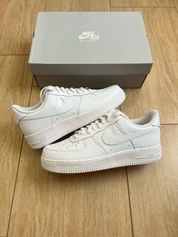 Nike Air Force 1 '07 Triple White Low Top Sneakers Size 12, 13