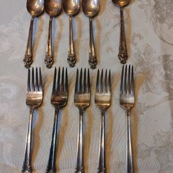 Vintage Reed And Barton Mirrorstele Royal Majesty Flatware/ Cutlery/ Silverware