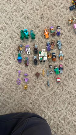 Lego Minecraft Assorted Minifigures and Accessories