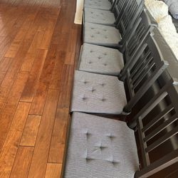 6 Ikea stefan Chairs Including Cushions 