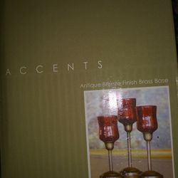Accents Red Glass Votive Candle Holders