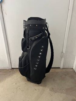 CALLAWAY 7 WAY GOLF BAG WITH RAIN COVER - EXCELLENT CONDITION!