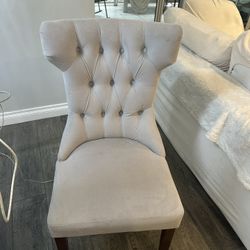 Dining Chairs Velvet Gray (set of 4) For Sale