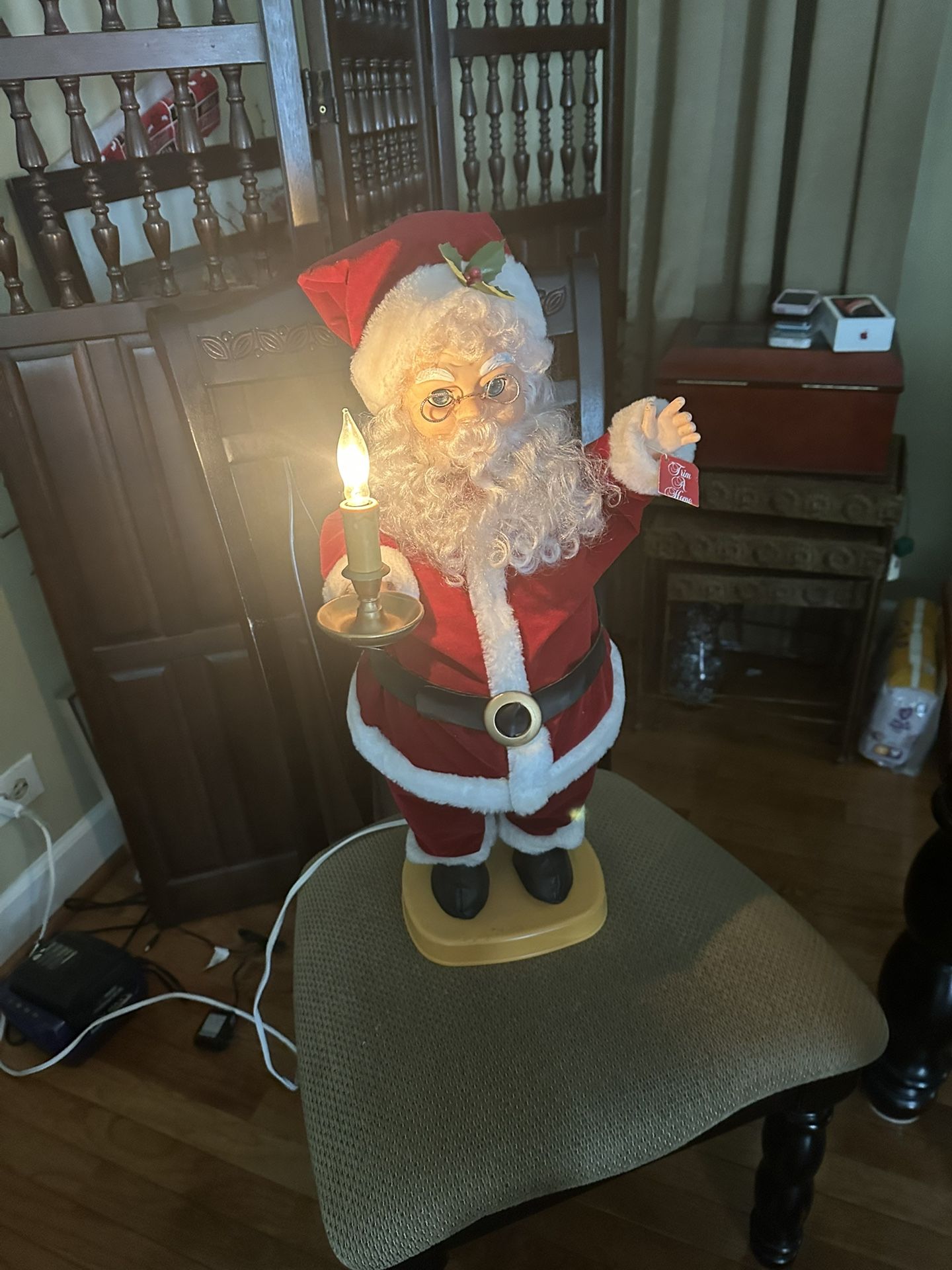 vintage 1992 Motrix Industries animated Santa Claus figure