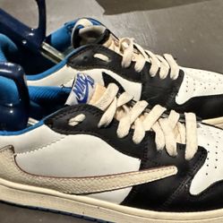 Travis Scott Jordan 1 Low Fragment Blue (Mens 9.5)