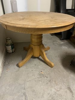 Solid wood dining table