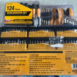 Olympia 124 Pieces Screwdriver Set