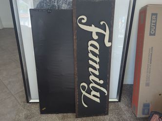 Metal family sign
