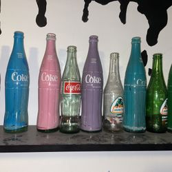 Vintage Painted Coc-a-cola Bottles