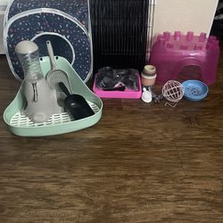 Small Pet Bundle – Guinea Pig / Bunny Setup (Cage, Hideouts, Litter Tray & More!)