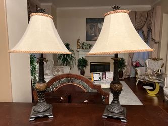 Two nightstand lamps