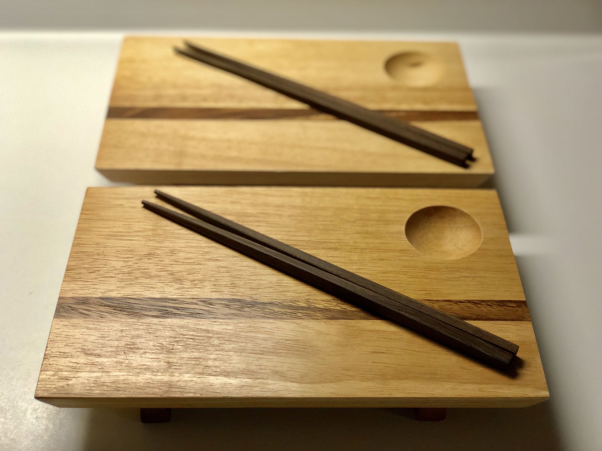 Bamboo sushi board tray plate