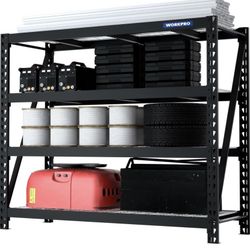 68" Ultra Wide 4-Tier Metal Garage Shelving Unit, 68"W x 24"D x 65"H, 7200 LBS Capacity, Heavy Duty Storage Utility Rack, Industrial Adjustable Shelve