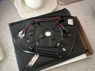 Car Side Mirror Glass Backing Plate with Wiring